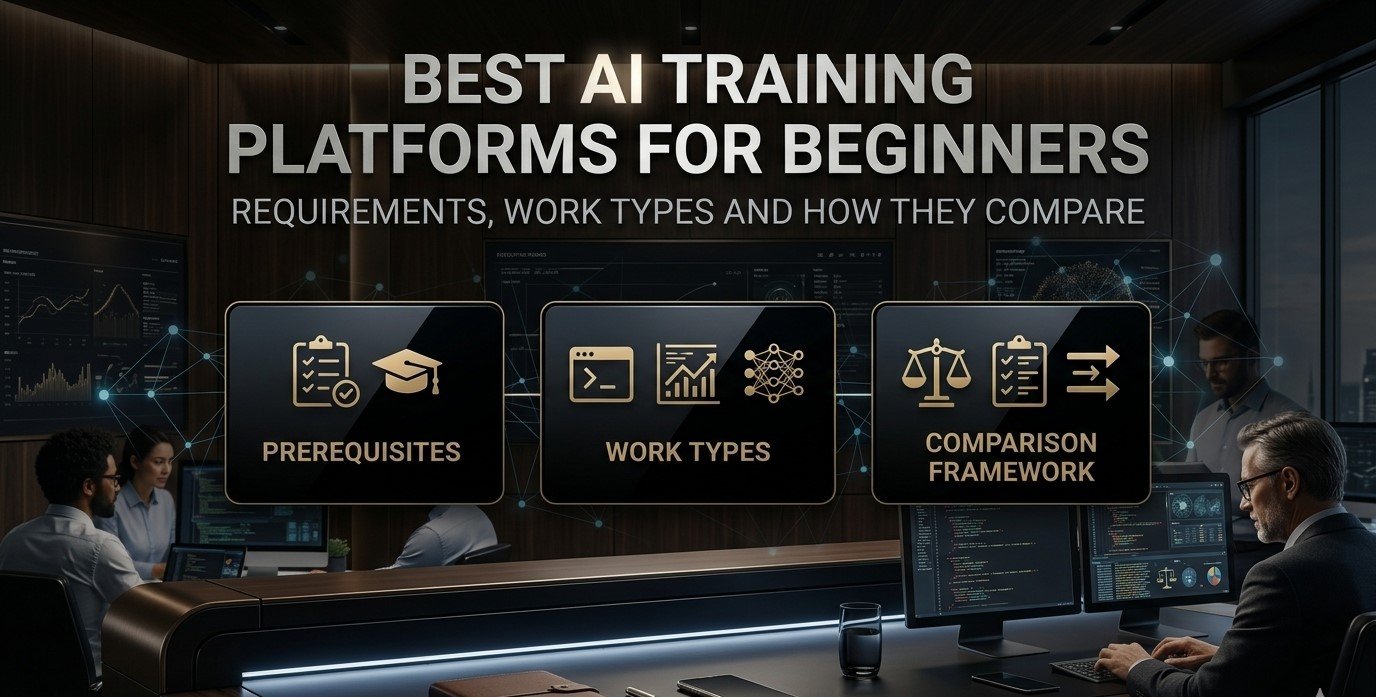 Best AI Training Platforms for Beginners: Requirements, Work Types and How They Compare